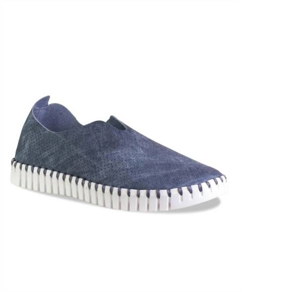 Nwt ilse jacobsen denim tulip 139 flalt shoes in dark blue wash